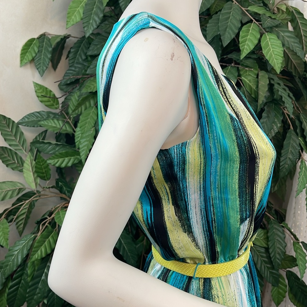ALFANI URBAN PRINT SLEEVELESS DRESS - Picture 5 of 8